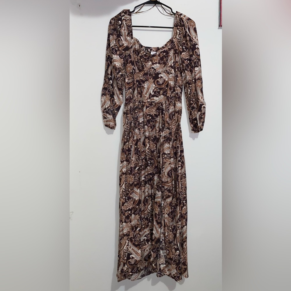 Paisley Print Dress